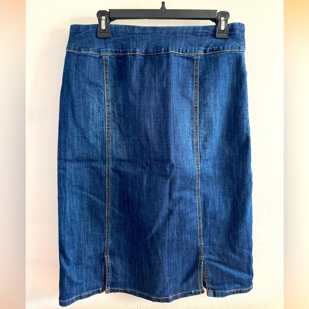 Christopher & Banks Stretch Denim Skirt Size 6 Petite